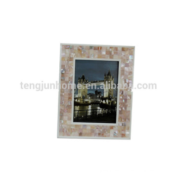 High quality Pink shell acrylic photo frame for Desktop small size